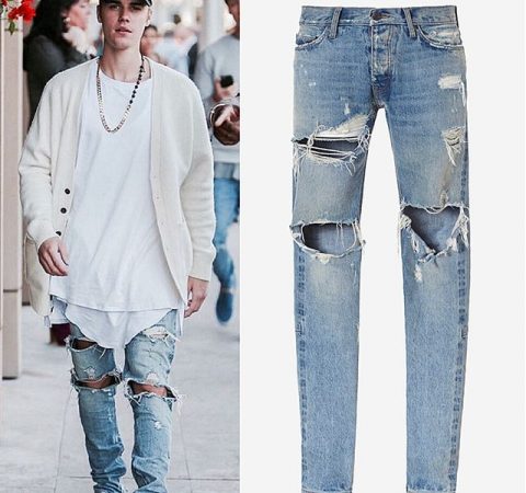 FASHION DISTRESSED RIPPED JEANS FOR MAN (2)