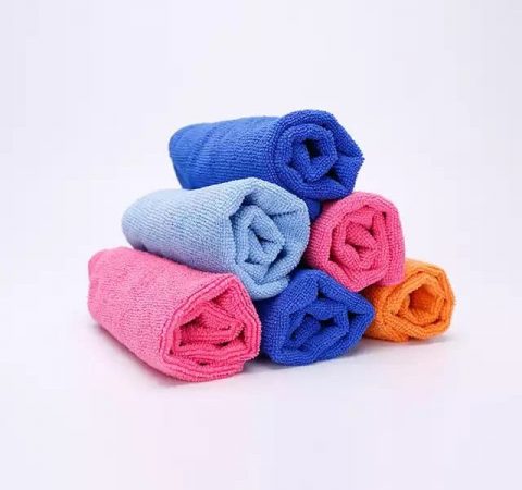 MICROFIBER FUSED CLOTH TOWEL EASY TO CLEAN COLORFUL MICROFIBER DUSTER CLOTH (2)